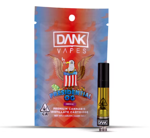 Dank Vapes PRESIDENTIAL OG - 1G PREMIUM THC CARTRIDGE